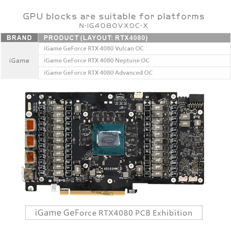 Bykski N-IG4080VXOC-X Blocco G - Rtx 4080 Water Cooling Block recensione e prezzo