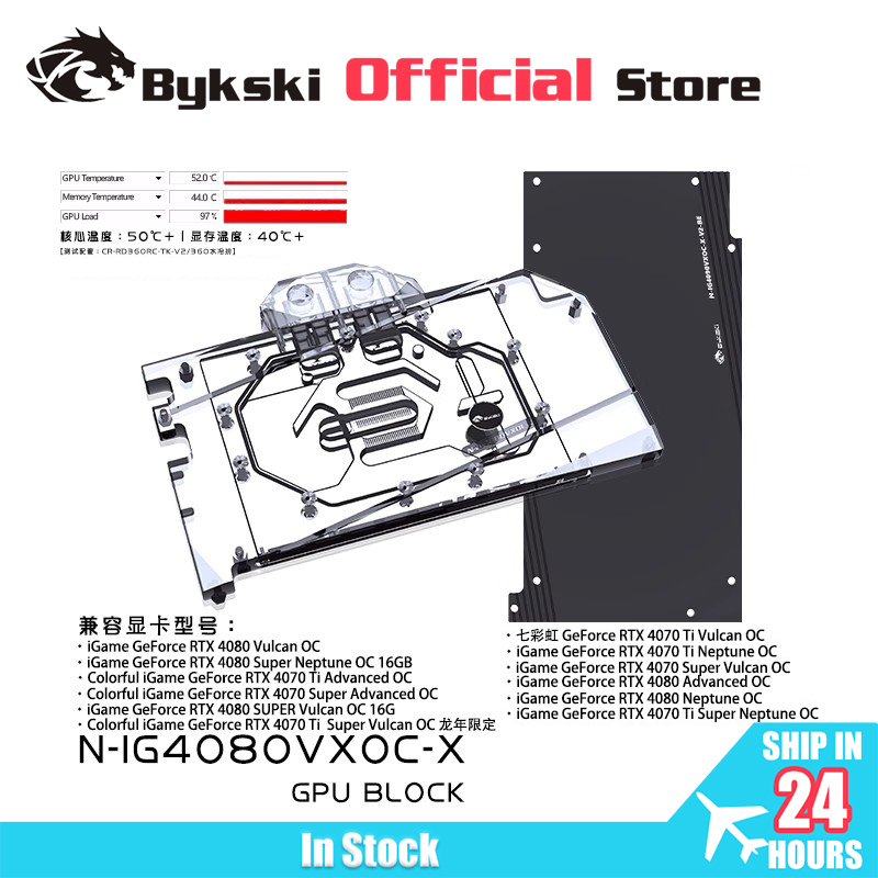 Bykski N-IG4080VXOC-X Blocco G - Rtx 4080 Water Cooling Block recensione e prezzo