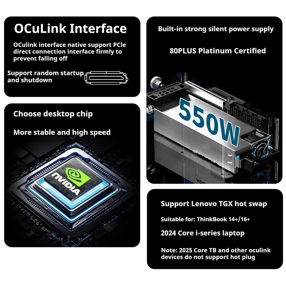 Dock eGPU V100A OCuLink Thunde - Oculink Gpu Dock Station recensione e prezzo