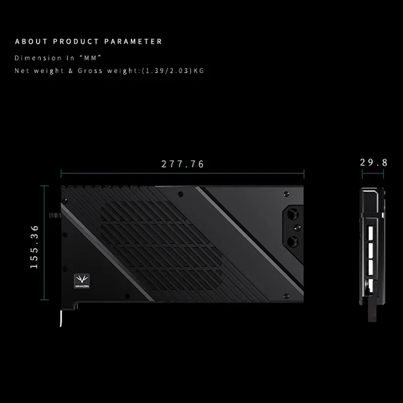 Blocco acqua GPU Granzon per s - Rtx 4090 Water Block Full Cover recensione e prezzo