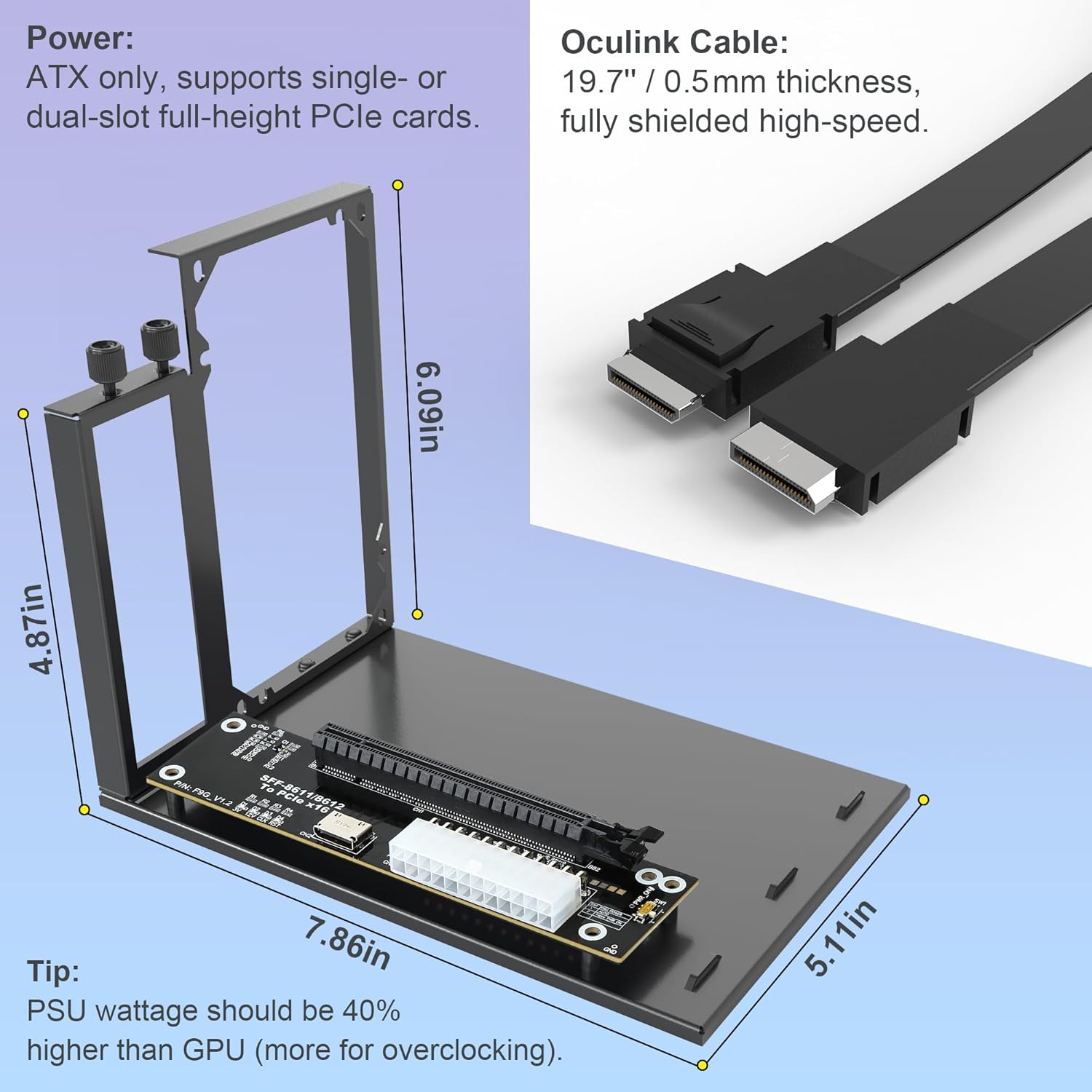 Dock EGPU PCIe 4.0 X4 64Gbps c - Oculink Gpu Dock Station recensione e prezzo