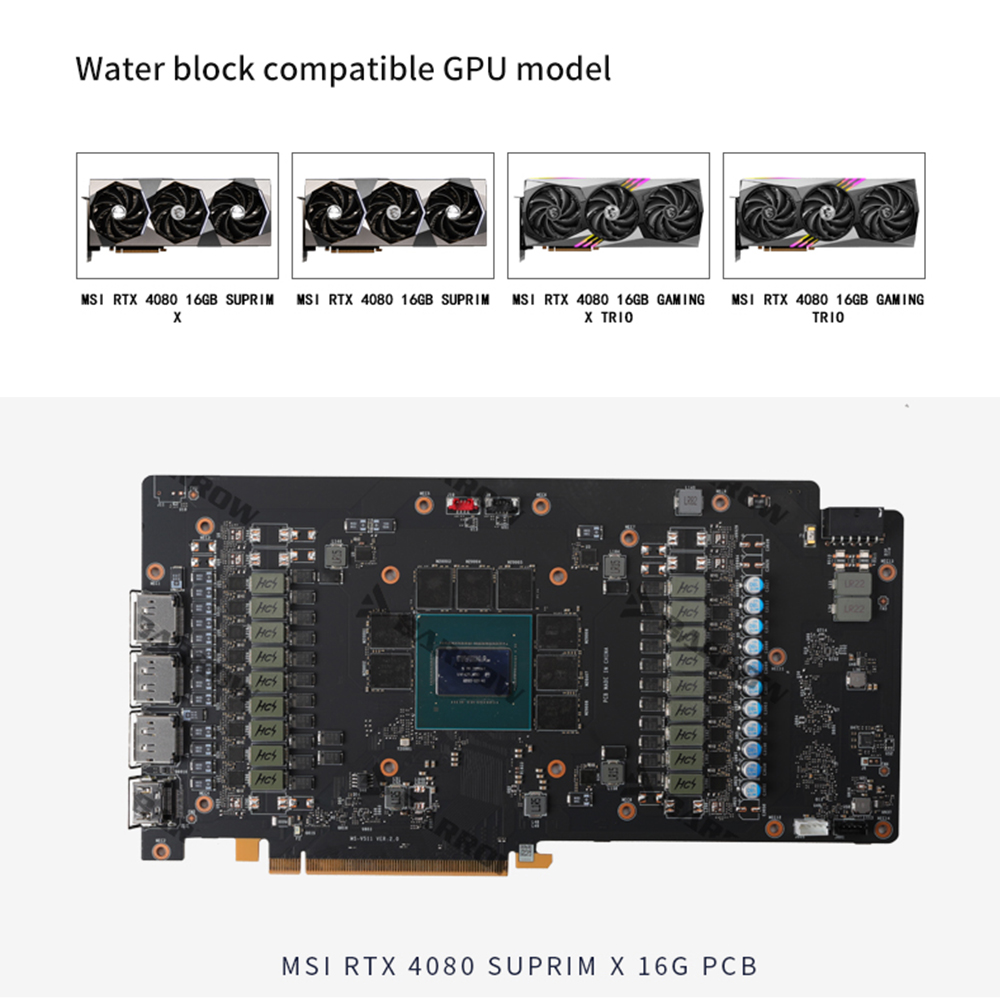 BARROW BS-MSG4080M-PA Water Bl - Rtx 4080 Water Cooling Block recensione e prezzo